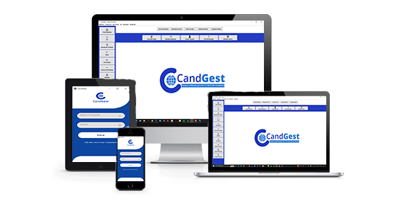 Devices displaying CANDGEST software